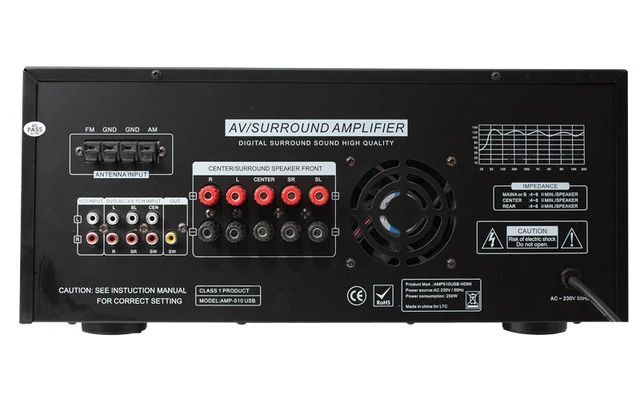 Hyundai AMP510USB Negro