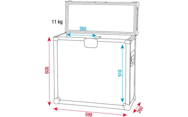 DAP Audio Universal flightcase for 2 scanners