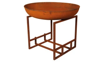 Cuenco de fuego - diámetro 75 cm - aspecto oxidado