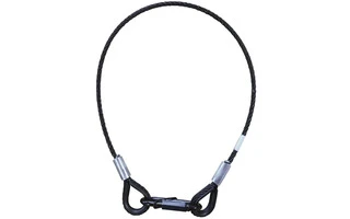 Showgear Cable de seguridad de 5 mm , carga máx 15 Kg - 100 cm , negro