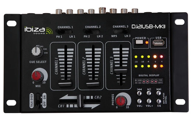Ibiza Sound DJ21USB MKII - Reproductor USB & MP3