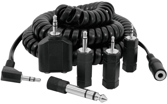 Cable extensor 5 metros para auriculares con juego de adaptadores