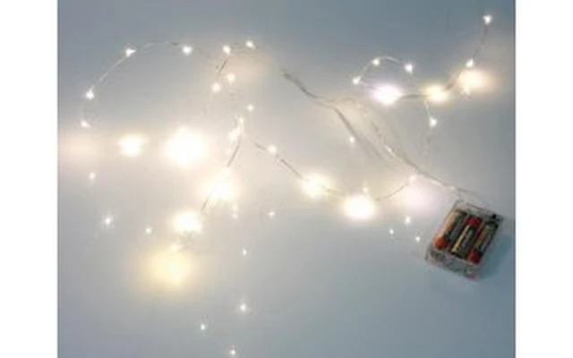 CADENA DE LUZ CON LEDs - COLOR BLANCO CÁLIDO - 30 LEDs