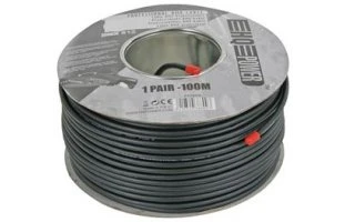 Cable DMX profesional con blindaje doble - 1 par -  100m