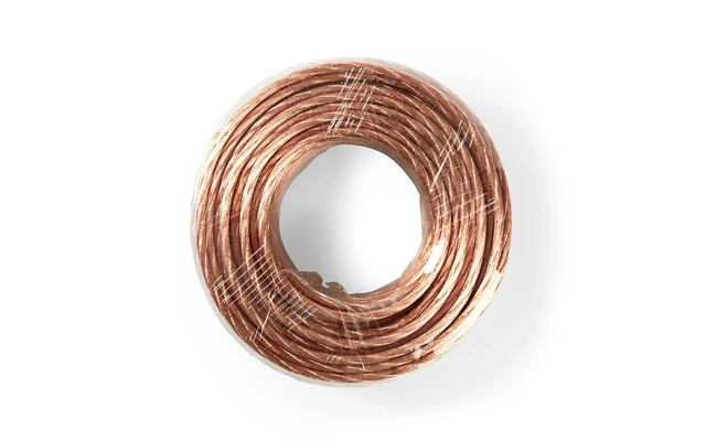 Cable de Altavoz - 2x 6,00 mm2 - 25,0 m - Brida - Transparente - Nedis CAGW6000TR250