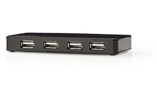 Nedis concentrador USB - 7 puertos - Alimentación USB 2.0 - Fuente de Alimentación Independiente