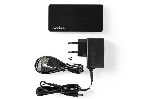 Nedis concentrador USB - 7 puertos - Alimentación USB 2.0 - Fuente de Alimentación Independiente