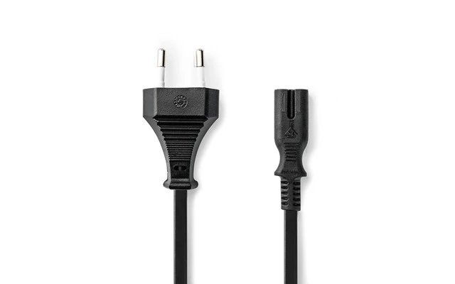 Cable de Alimentación - Conector Europeo - IEC-320-C7 - 3,0 m - Negro - Nedis CEGT11040BK30
