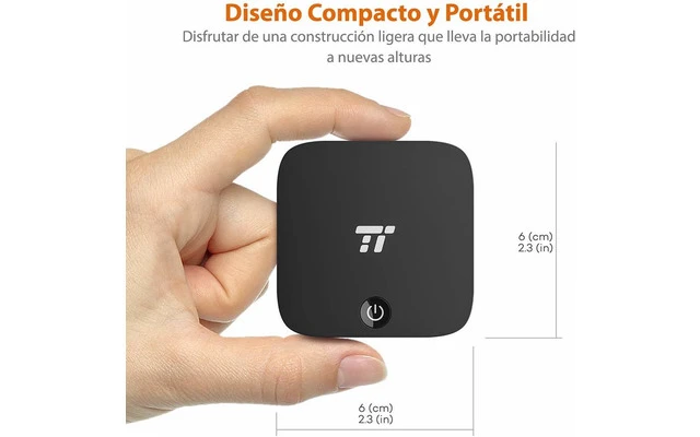 TaoTronics Adaptador Bluetooth 5.0 Transmisor y Receptor 2 en 1