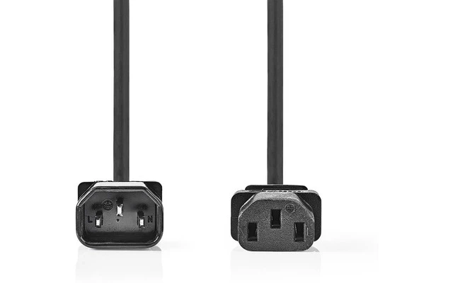 Cable de alimentación - IEC-320-C14 - IEC-320-C13 - 3,0 m - Negro - Nedis CEGP10500BK30