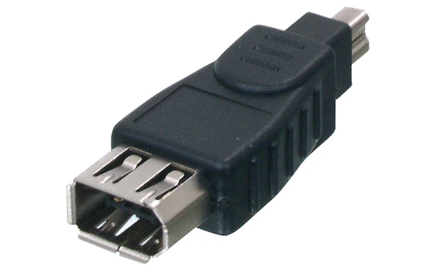 Adaptador FireWire 400 4-Pin 6-Pin Hembra
