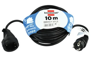 Cable de Extensión Schuko Schuko macho >> Schuko hembra Negro