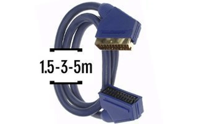 Cable Video - Scart macho a Scart hembra (1.5-3-5m)*