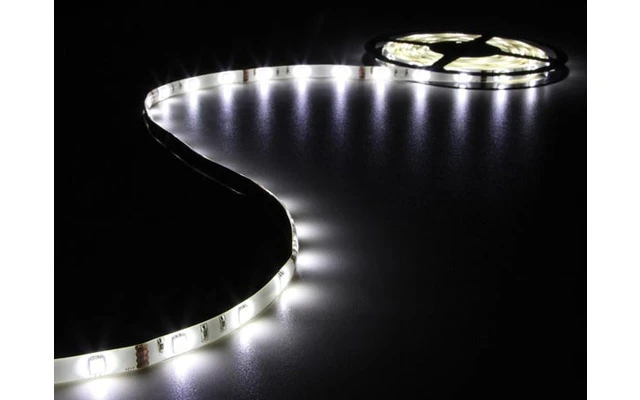 CINTA CON LEDs FLEXIBLE - COLOR BLANCO FRÍO - 150 LEDs - 5m - 12V