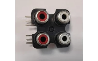 Conector RCA - 4 Polos - para soldar a placa circuito impreso
