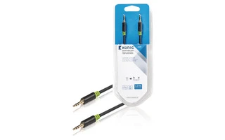 Cable de audio estéreo de 3,5 mm macho a macho de 3,00 m en gris