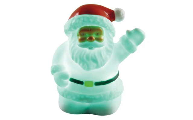 Santa Claus con luz LED de colores