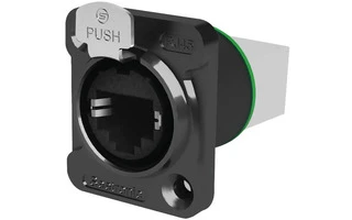 Seetronic 8FDNH13B - Conector de chasis RJ45 , receptáculo pasamuros con bloqueo