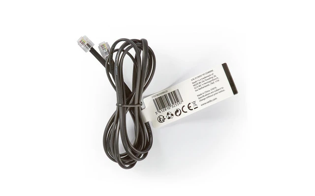 Cable de Telecomunicaciones - RJ11 Macho - RJ11 Macho - 2,0 m - Negro - Nedis CTGT90200BK20