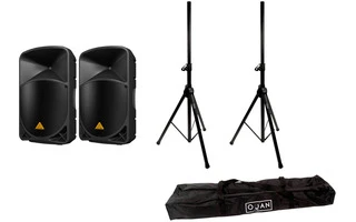 2x Behringer B115W + Tripode con funda