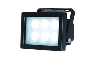 Proyector exterior LED 6x1W Rojo
