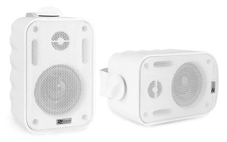 Power Dynamics BGO30 Pareja altavoces exterior/interior 3" 60W Blanco