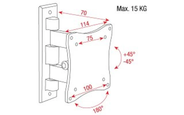 DMT LCD-103 Soporte de pared