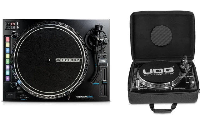 Reloop DJ RP-8000 MK2 + UDG Creator Turntable Hardcase Black
