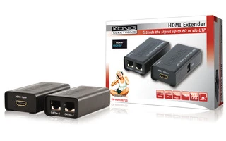 Extensor HDMI por Ethernet / RJ45 - 1 x Entrada HDMI - 2 x Salidas RJ 45