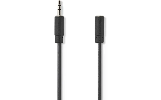 Cable de Audio Estéreo - Macho de 3,5 mm - Hembra de 3,5 mm - 2,0 m - Negro