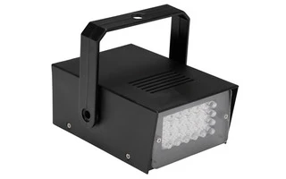 Mini estroboscopio con LEDs blancos - 24 LEDs - Funciona con pilas