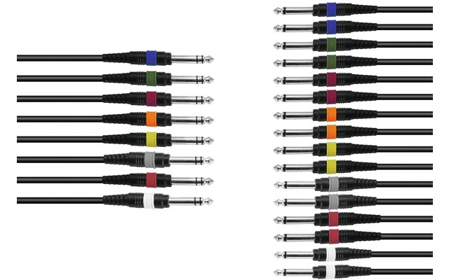 Omnitronic Cable Snake 8xJack / 16xJack mono 15m