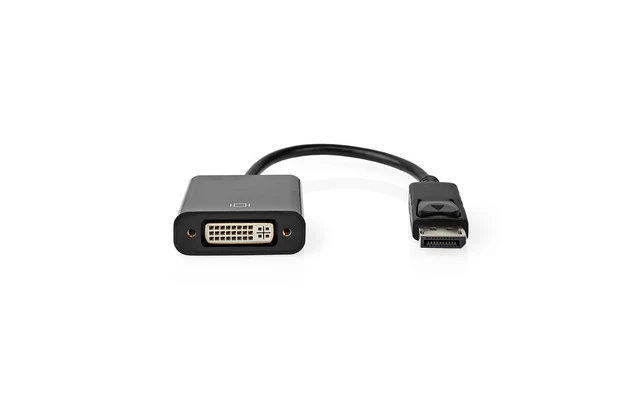 Cable Adaptador DisplayPort - DVI - DisplayPort Macho - DVI Hembra - 0,2 m - Negro