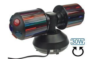 Doble iluminación disco giratoria 5"