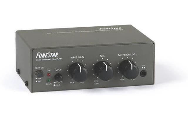 Interfaz de grabación digital preamplificador phono USB 2.0