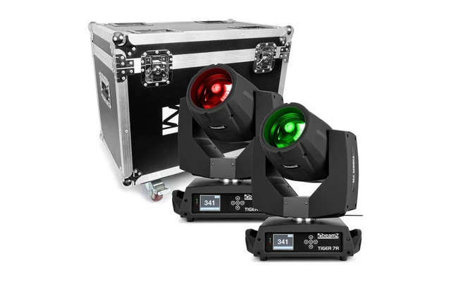 BeamZ Tiger 7R Cabeza movil Hibrida kit 2 piezas en Flightcase