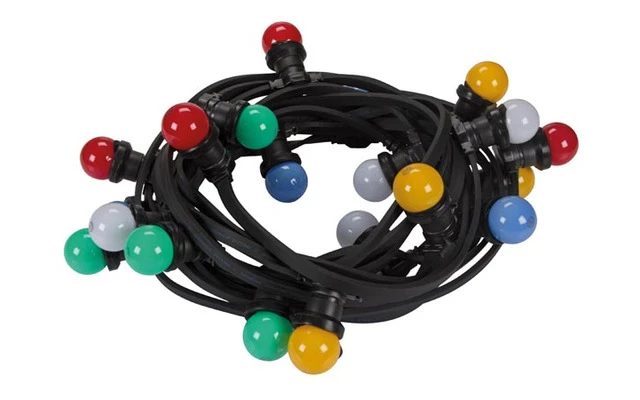 Cadena de luz festiva, 11.5m, 20 bombillas de colores LED