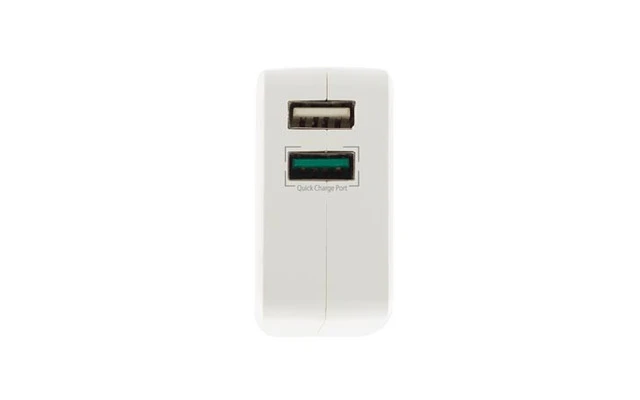 EWENT - CARGADOR USB DE 2 PUERTOS 4A CON SISTEMA DE CARGA RÁPIDA QUICK CHARGE 3.0