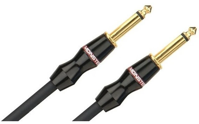 Monster Cable MBass15 - Cable instrumento 0.40cm Jack a Jack bañado Oro 24k