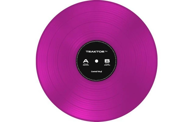 Traktor Control Vinyl Neon Pink Transparent