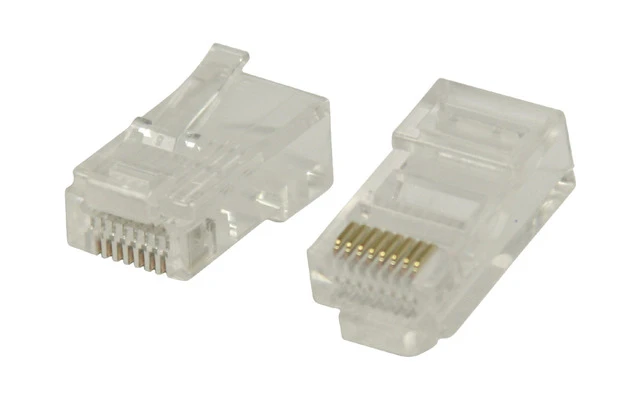 Conectores RJ45 de uso fácil para cables UTP CAT5 trenzados 10 uds - Valueline VLCP89331T