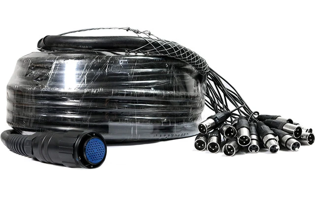 Adam Hall K20C30CMP - Manguera multicore 30 metros XLR a pin 60 (16 entradas / 4 salidas) 