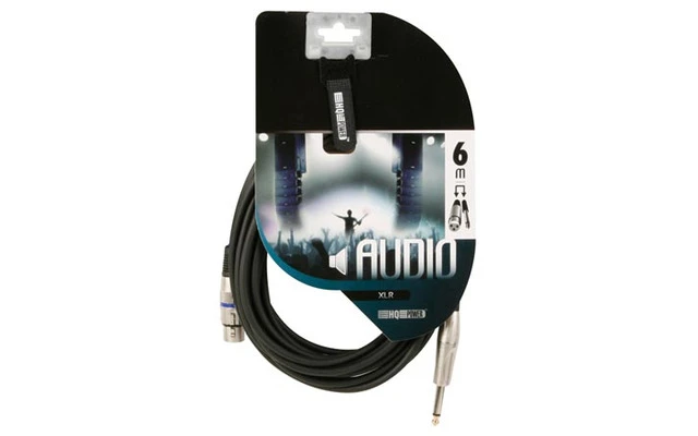 CABLE XLR PROFESIONAL, XLR HEMBRA A JACK MONO 6.35mm (6m)
