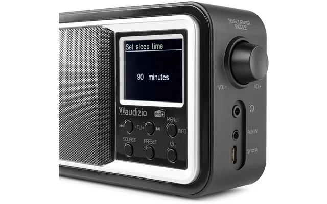 Audizio Parma Portable DAB+ Radio Black