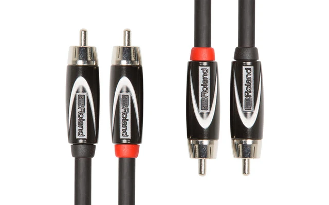 Roland RCC102R2R Cable serie Black  doble RCA a doble RCA 3 metros