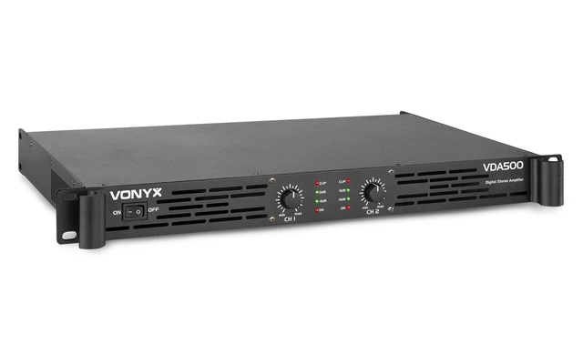 Vonyx VDA500 PA Amplifier 1U 2x 250W