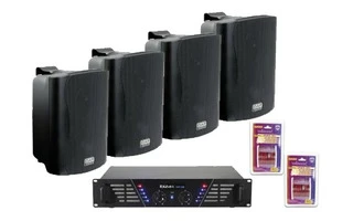 Pack: Pareja PR82 x2 + Amp300 + CABLE  10M X2