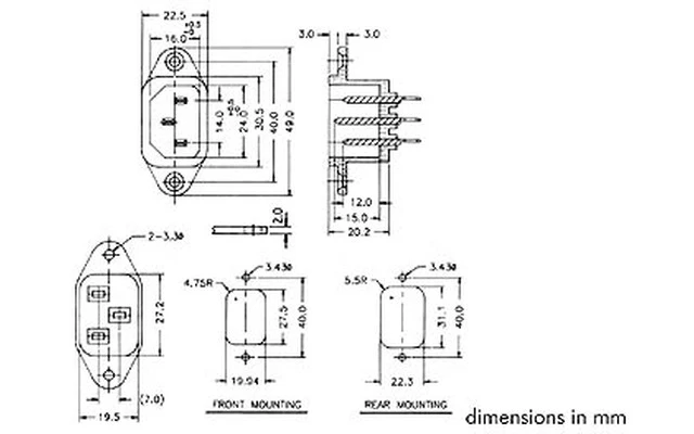 Base para chasis PSCM1