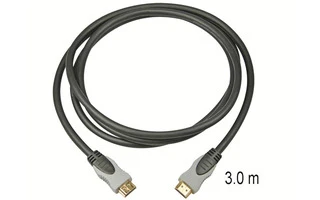 HDMI Macho 19P a HDMI Macho 19P - 3 Metros - Dorado
