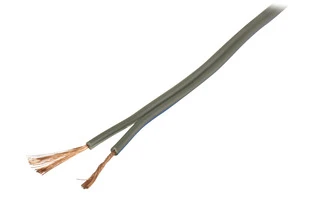 Cable para altavoz 2x 0.75 mm² 100 m en color gris